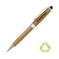 ECO Bamboo Twist Action Mechanical Pencil with Stylus